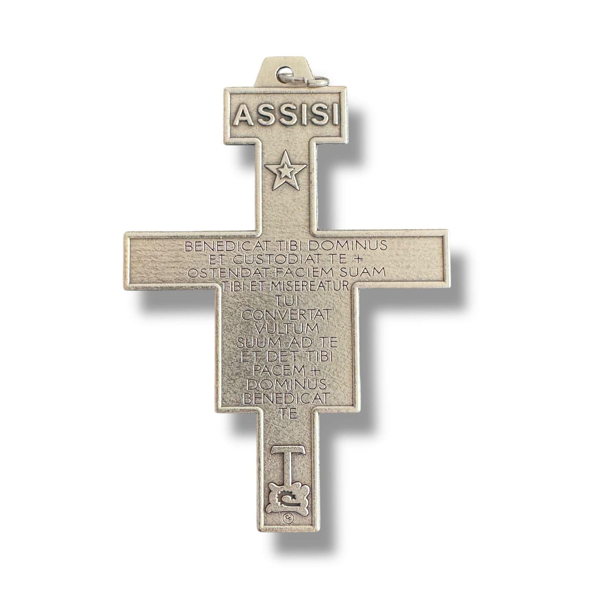 Pectoral St. Damian Crucifix - Blessed by Pope - Big 3" - Cross | Catholically