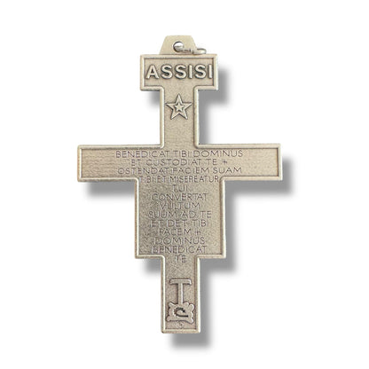 Pectoral St. Damian Crucifix - Blessed by Pope - Big 3" - Cross | Catholically