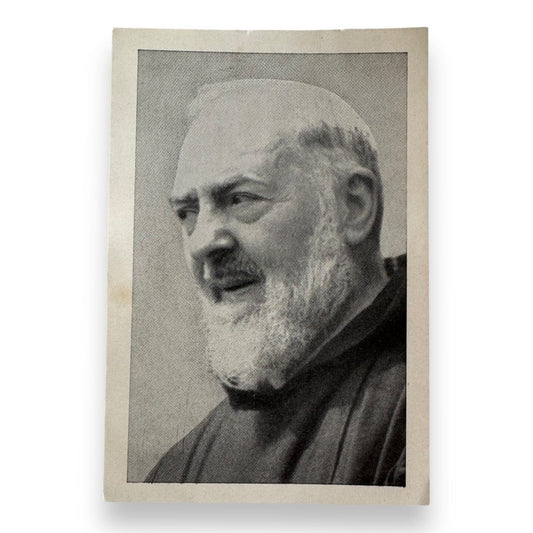 St. Padre Pio - Vintage Portrait of St. Padre Pio Smiling - St. Father Pio | Catholically