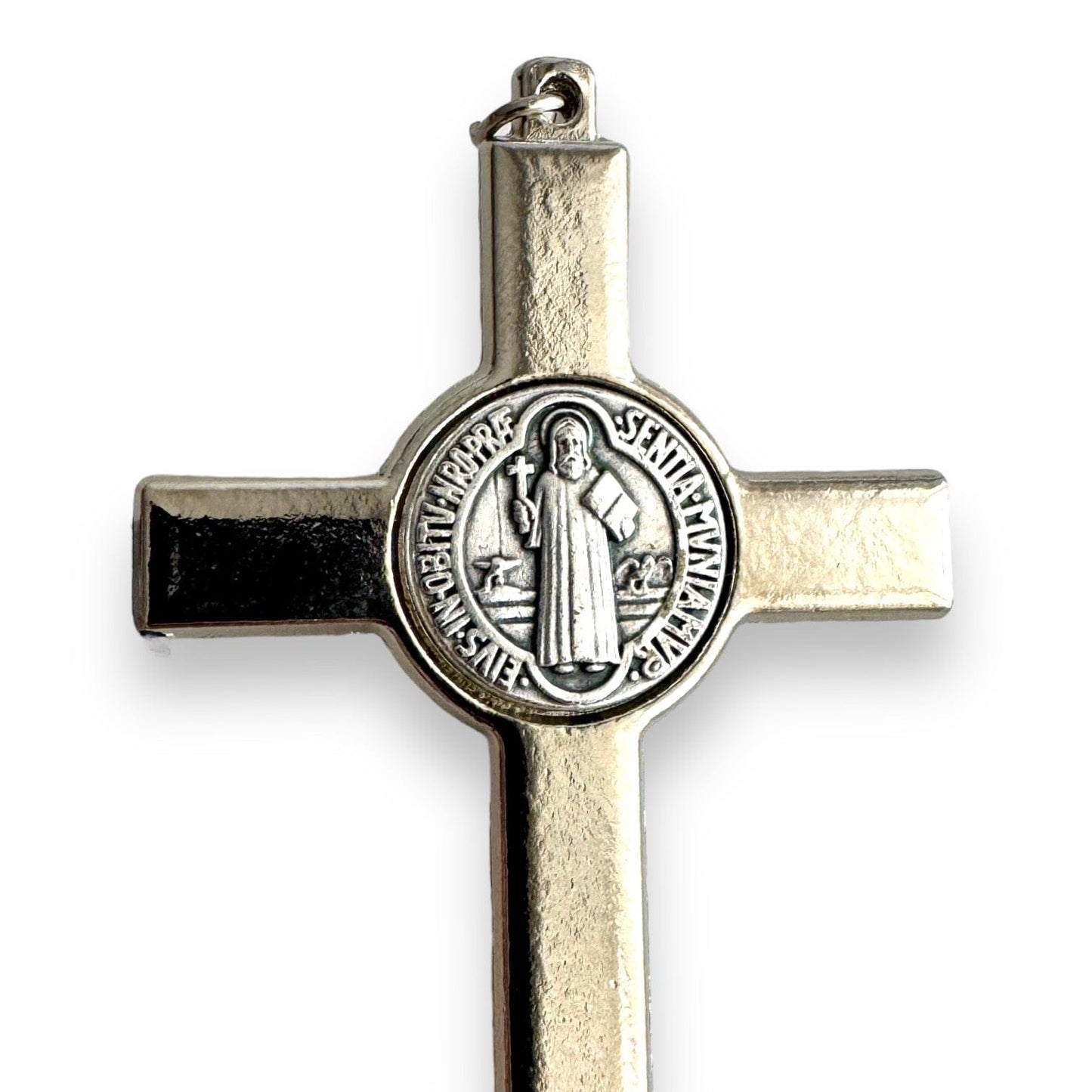 3" St. Benedict Crucifix with Black Enamel Inlay - Blessed by Pope | Catholically