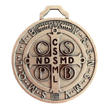 Saint Benedict Big 1.5" Medal Catholic Exorcism Blessed By Pope -San Benito | Catholically