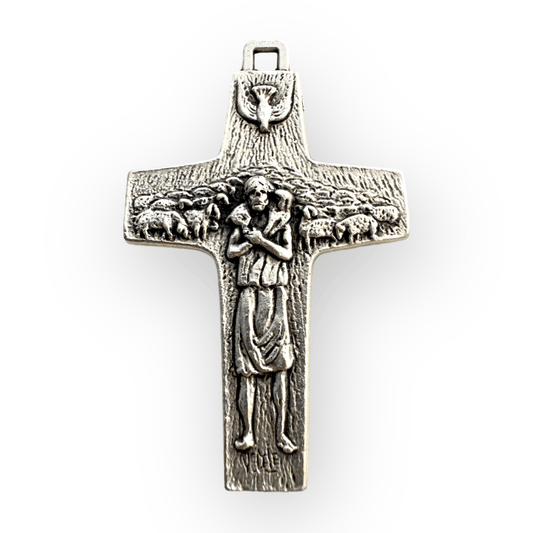Pope Francis 2" Pectoral Cross - Original Vedele Crucifix - Blessed By Pope | Catholically