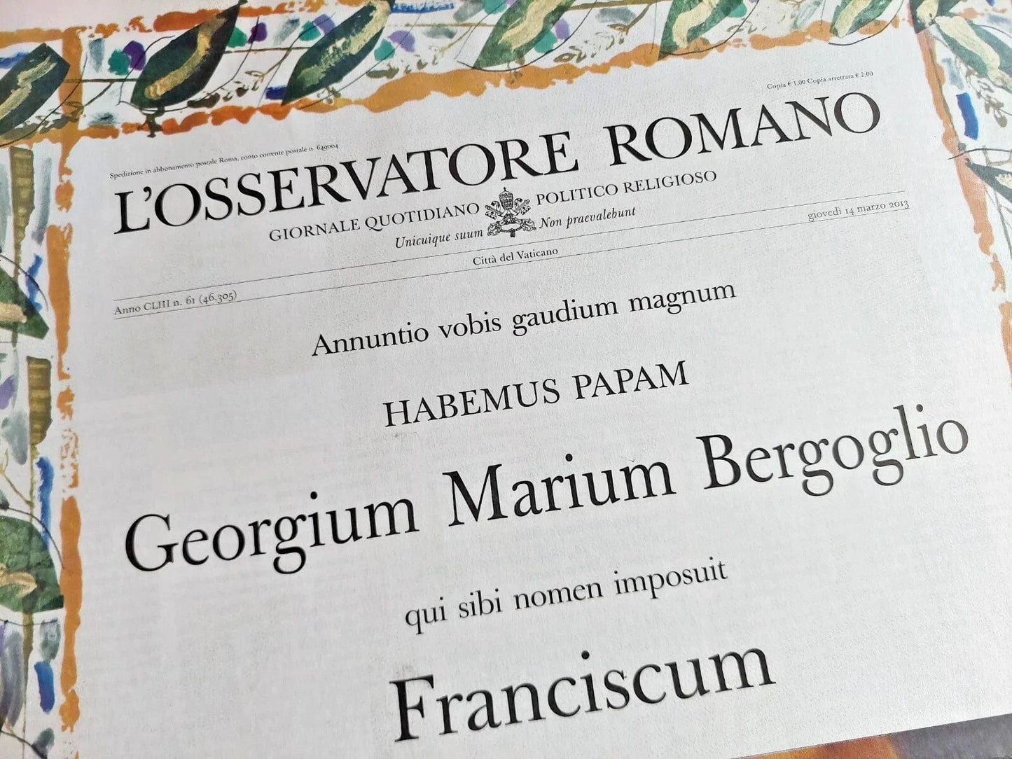 Pope Francis Inauguration Ministry - Historic – Election of Pope Francis | Catholically