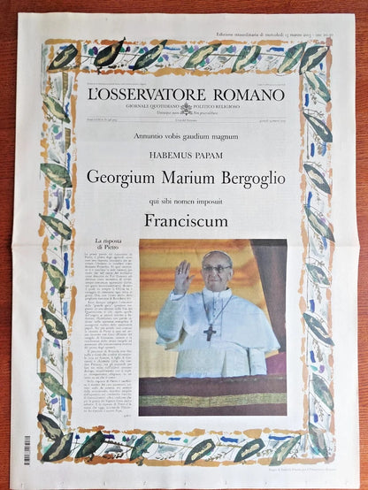 Pope Francis Inauguration Ministry - Historic – Election of Pope Francis | Catholically