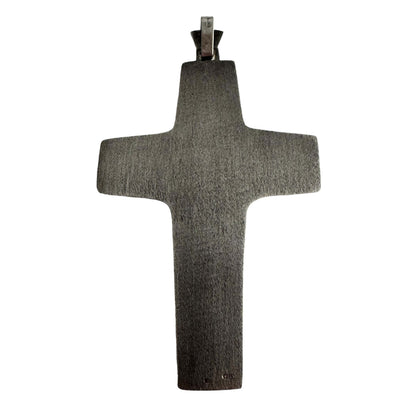 Pope Francis Original Pectoral Cross - Good Pastor Crucifix - Silver 925 | Catholically