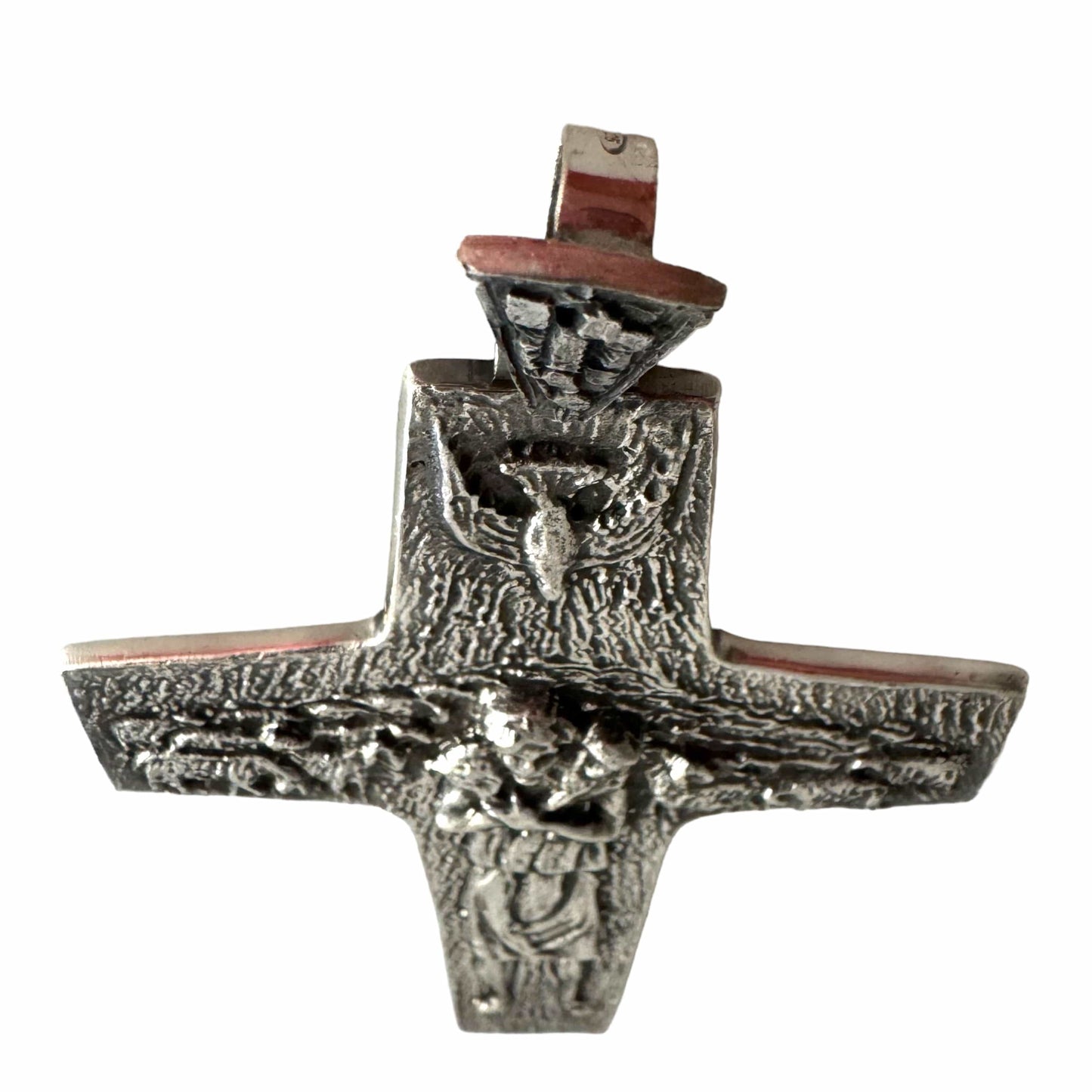 Pope Francis Original Pectoral Cross - Good Pastor Crucifix - Silver 925 | Catholically