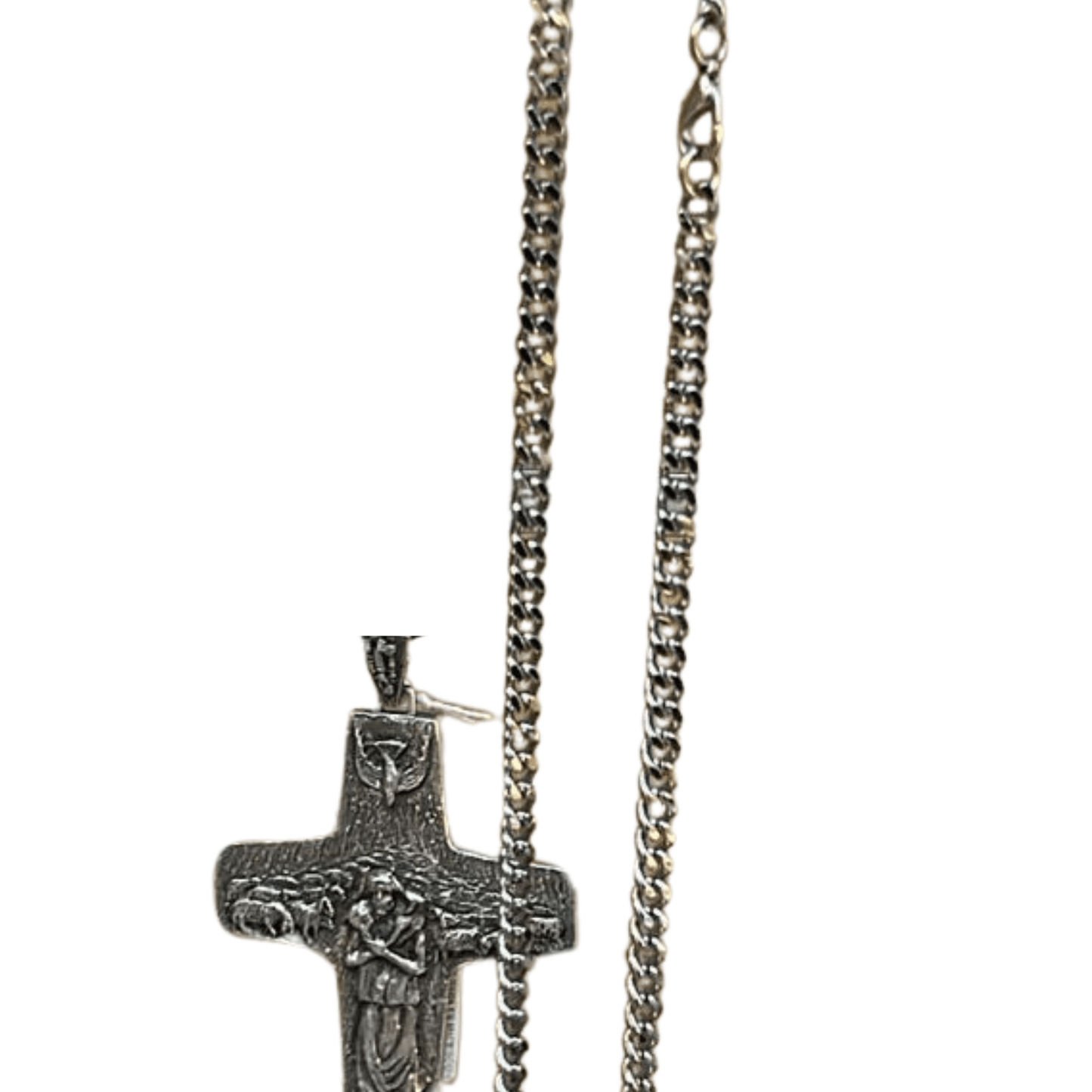 Pope Francis Original Pectoral Cross - Good Pastor Crucifix - Vedele | Catholically