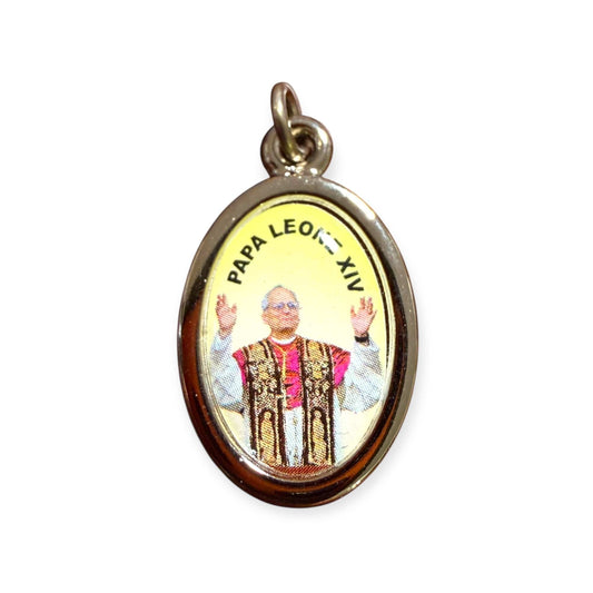 Pope Leo XIV Medal – Brass Catholic Pendant from Rome | Vatican Gift | Catholically