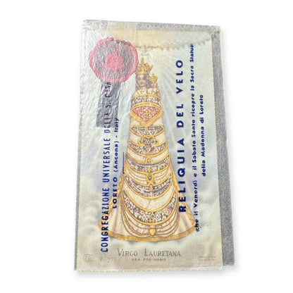Prayer Card to the Virgin of Loreto with Relic | Catholically