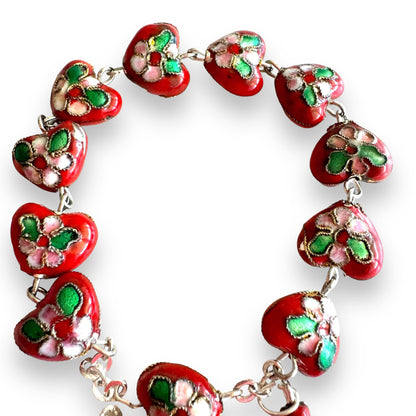 Red Bracelet Cloisonne Rosary  - Blessed By Pope | Catholically
