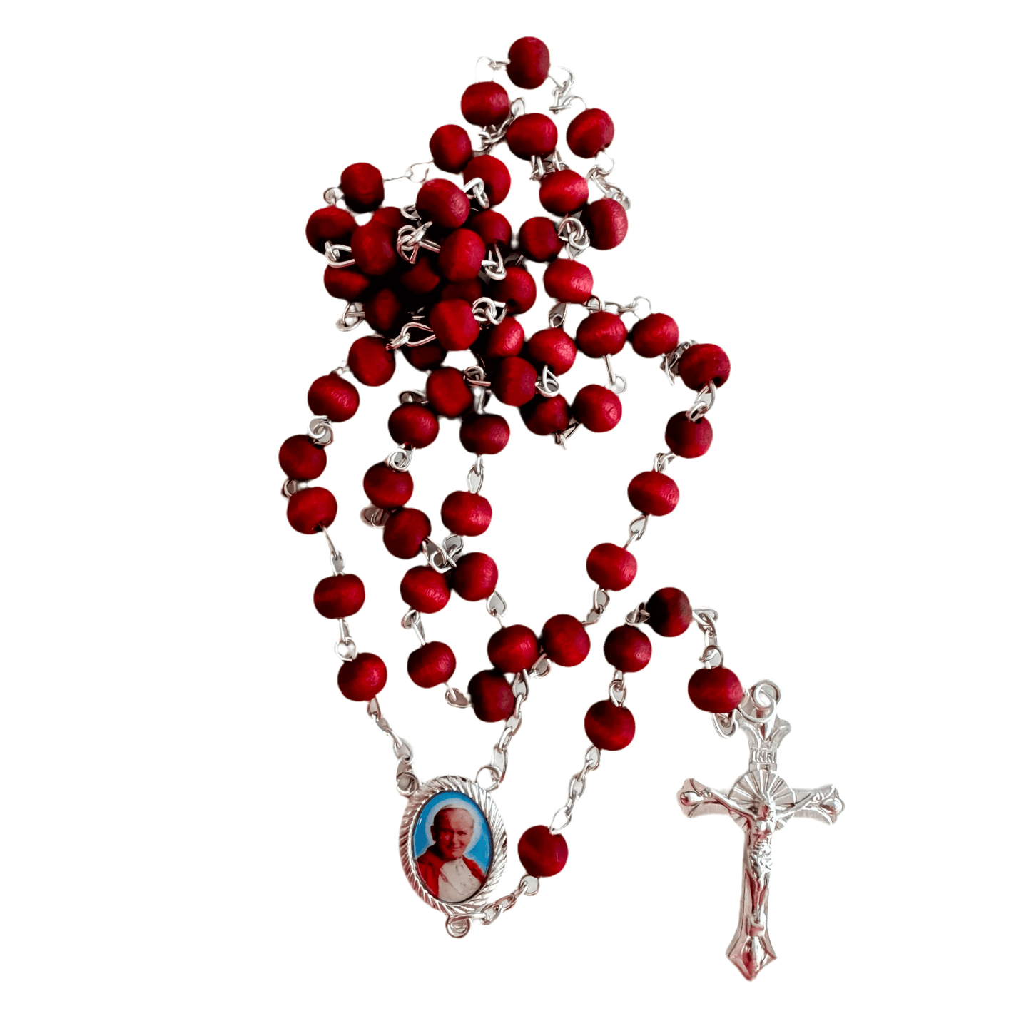 Rosary Made of Rose Petals Blessed by Pope - Communion Confirmation | Catholically