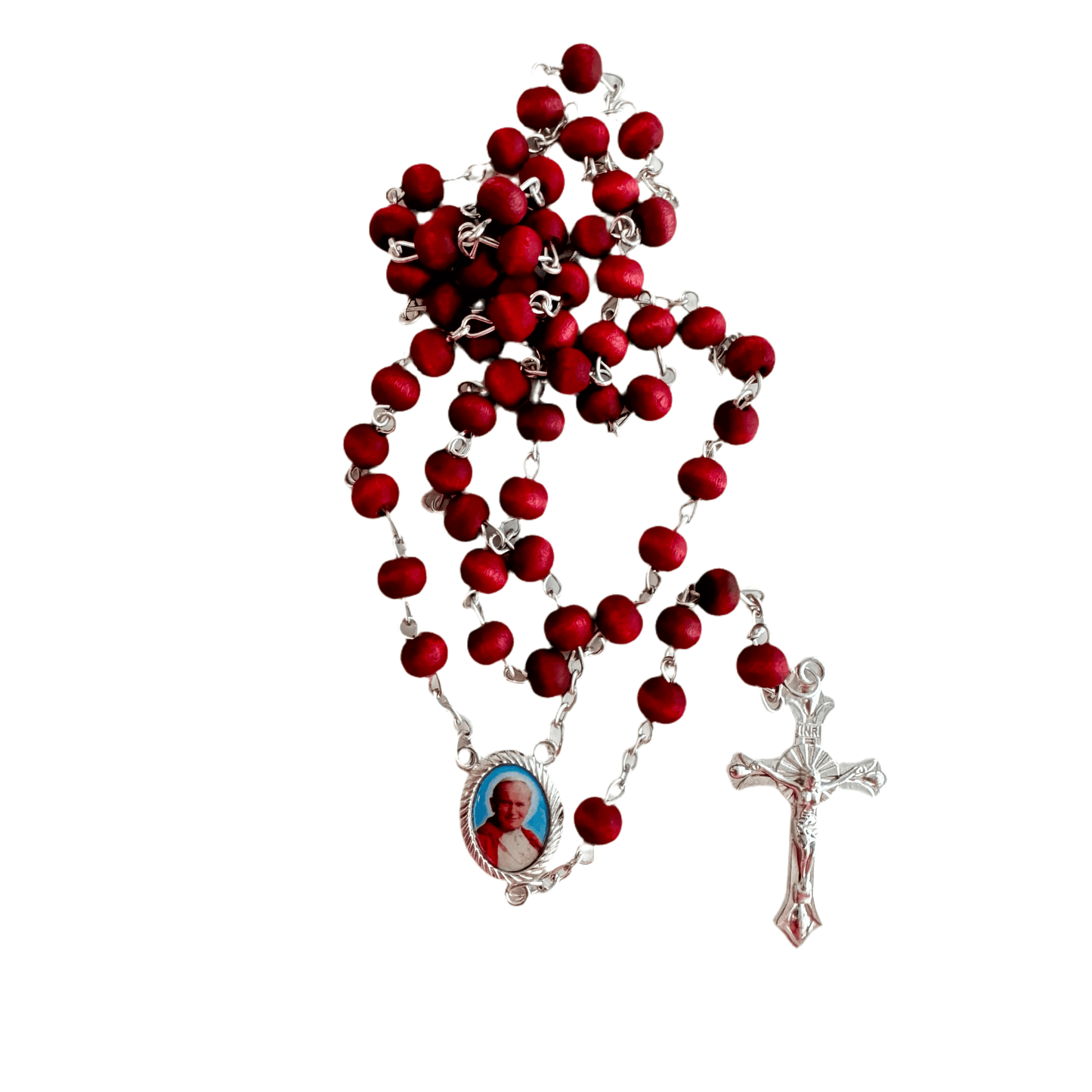 Rosary Made of Rose Petals Blessed by Pope - Communion Confirmation | Catholically