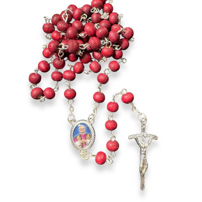 Blessed Rose Petal Rosary - Pope Leo XIV Angelus Edition from Rome | Catholically