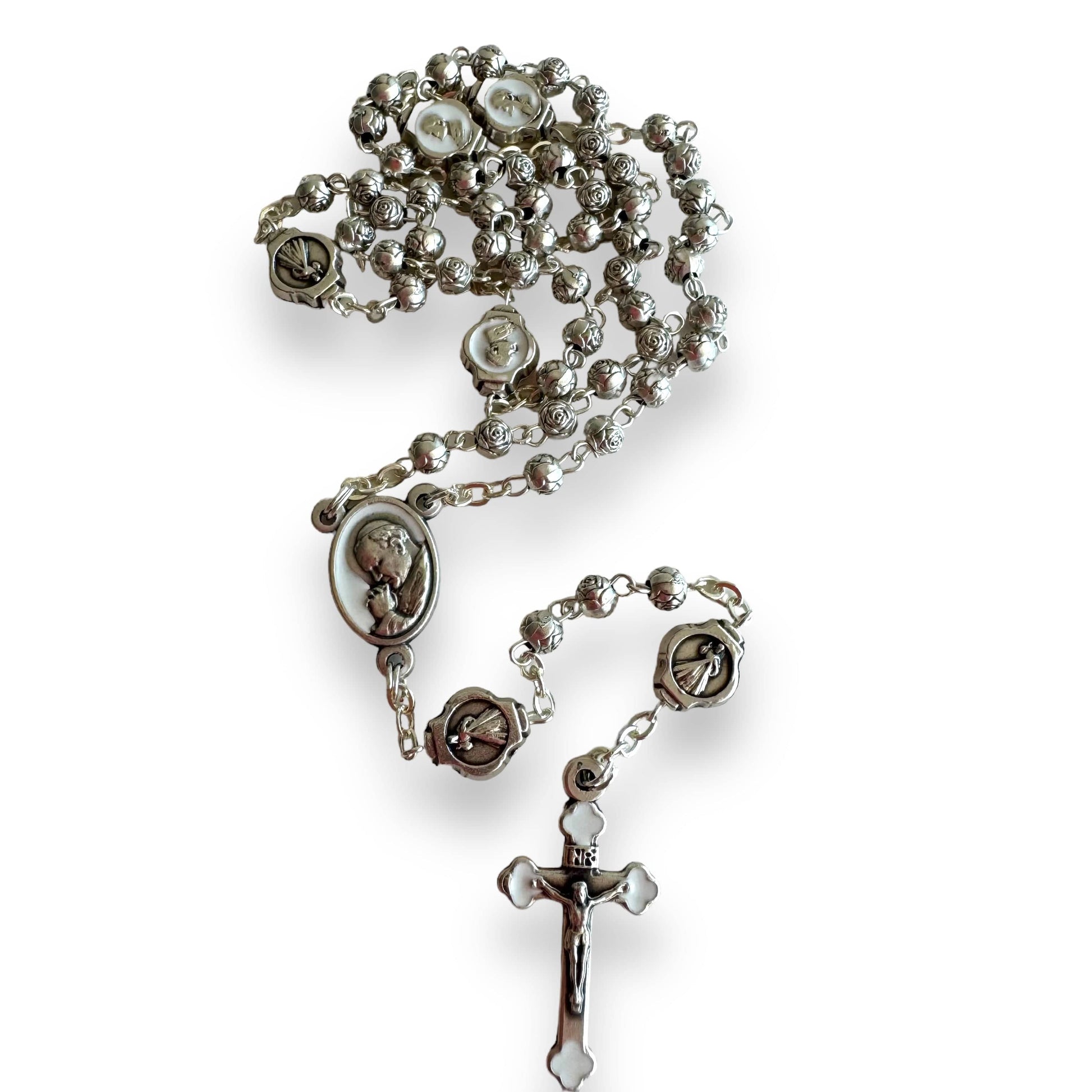Rosary Saint JpII -St.John Paul Ii Pope Filigree Rosary w/ case | Catholically