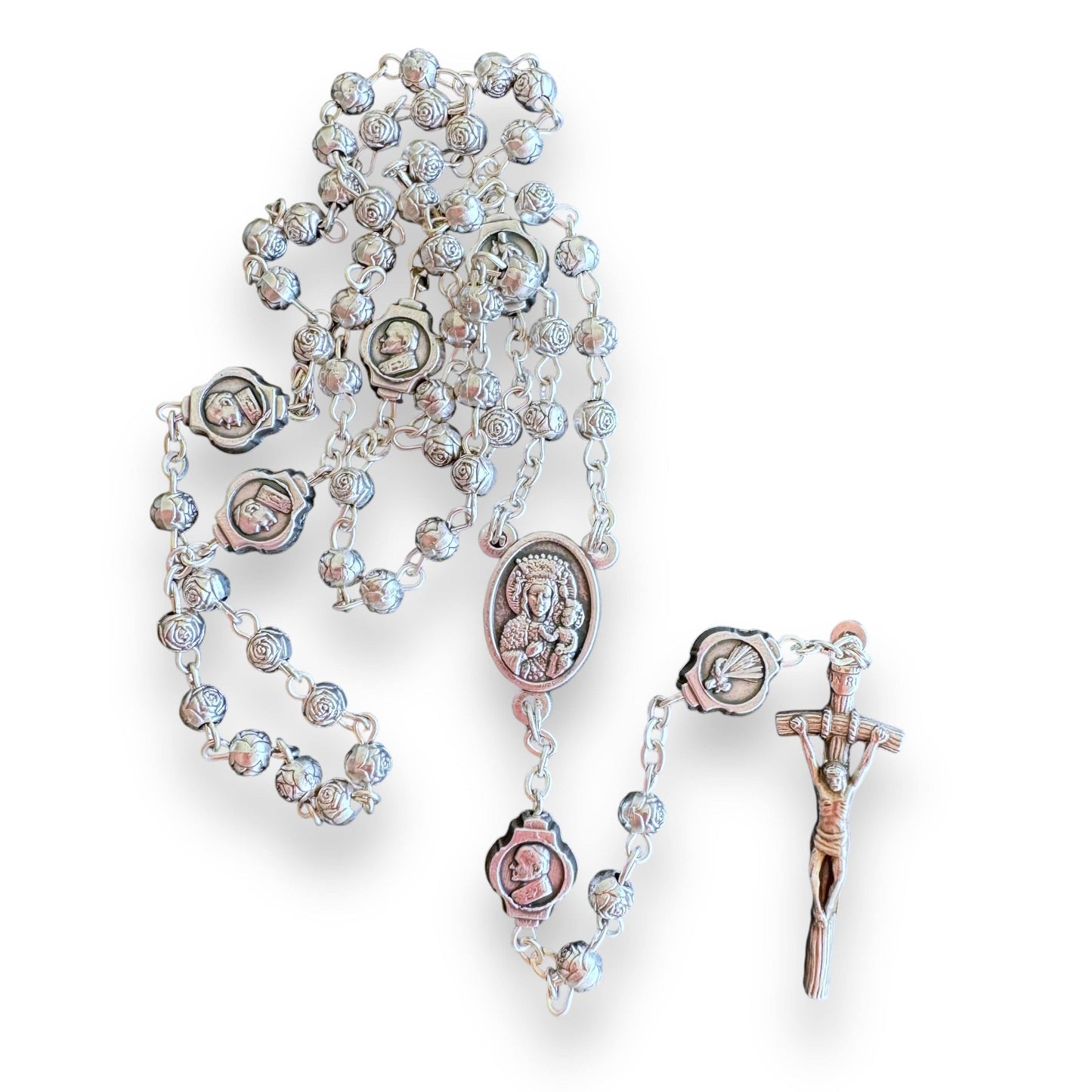 Rosary Saint JpII -St.John Paul Ii Pope Filigree Rosary w/ case | Catholically