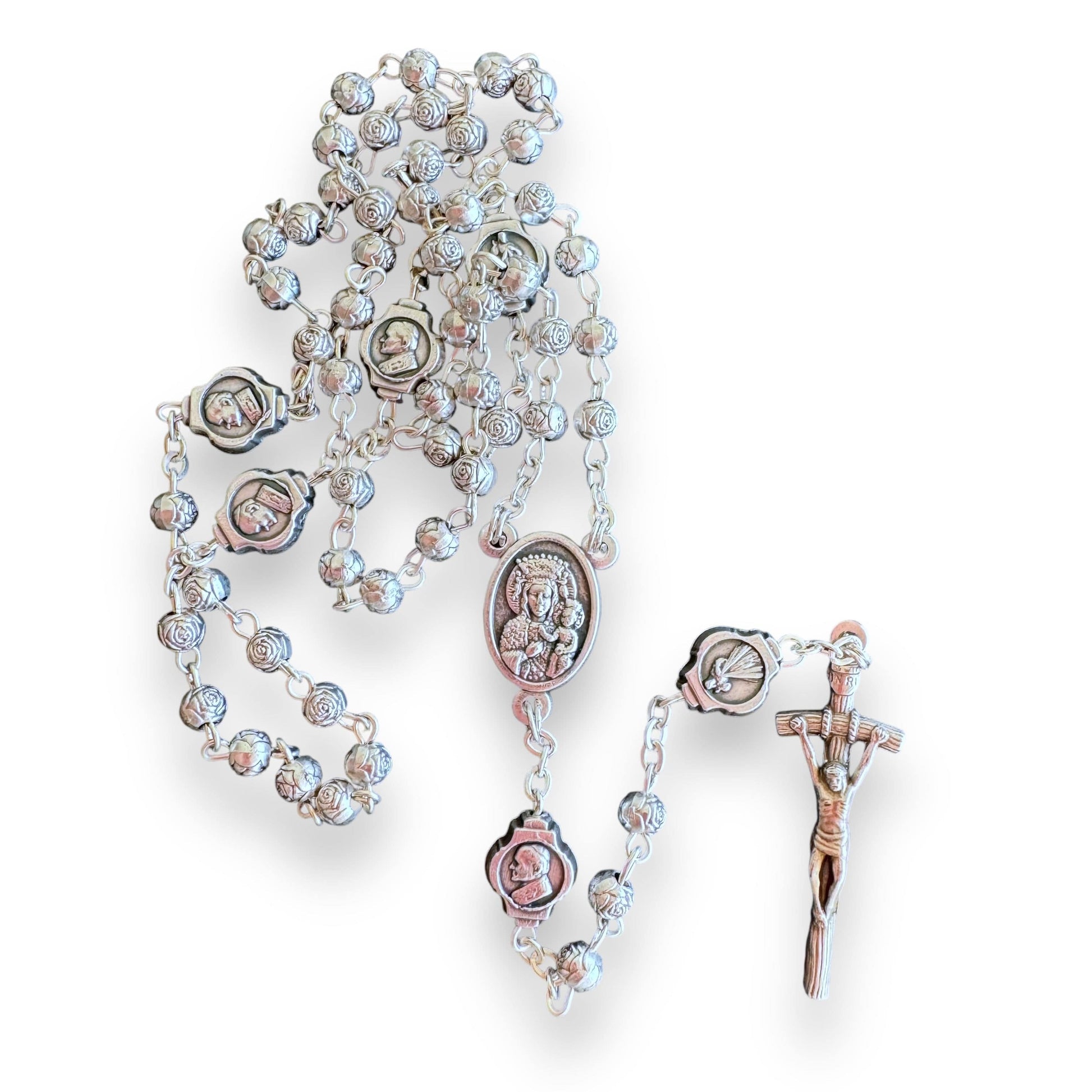 Rosary Saint JpII -St.John Paul Ii Pope Filigree Rosary w/ case | Catholically