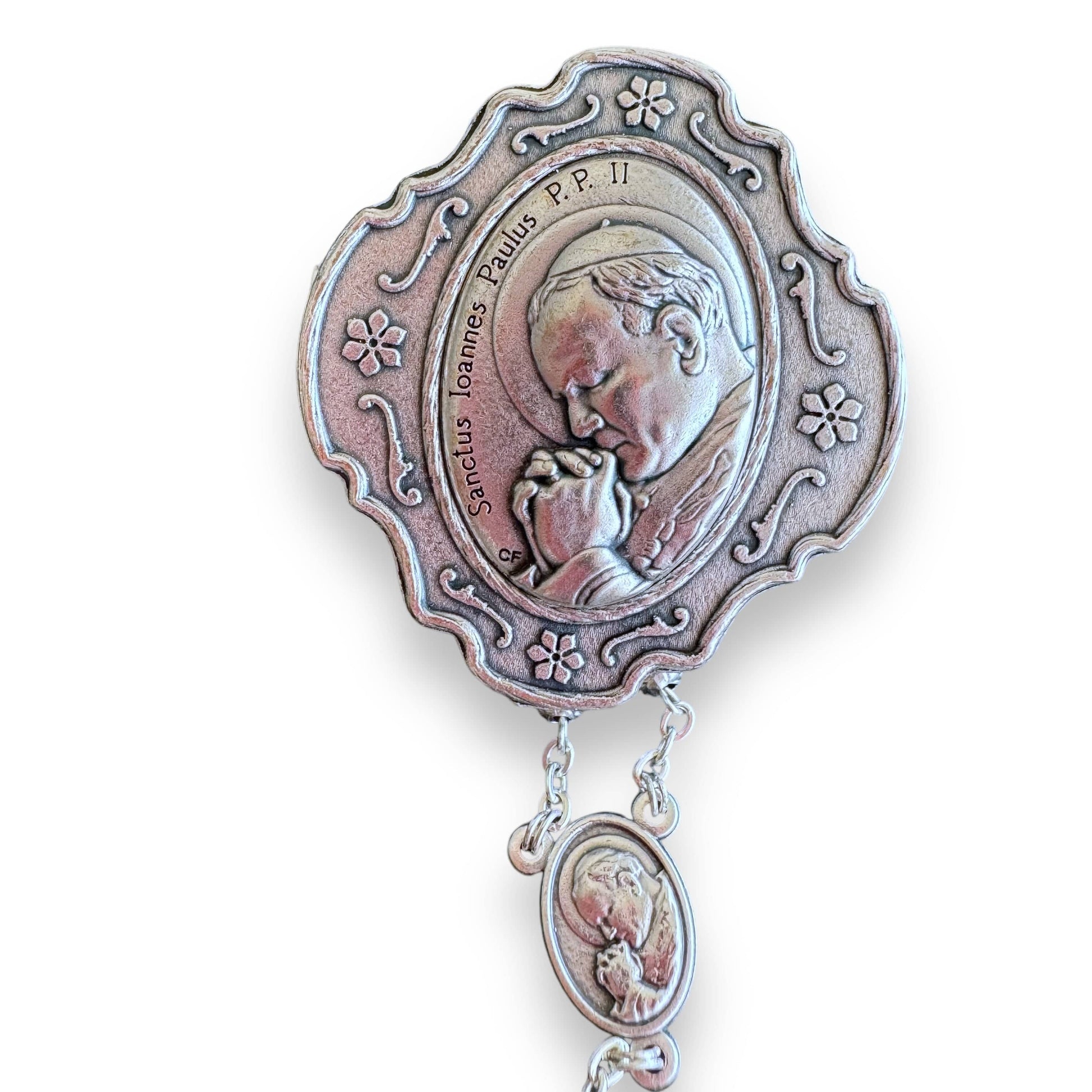 Rosary Saint JpII -St.John Paul Ii Pope Filigree Rosary w/ case | Catholically