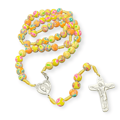 Rosary with Relic of The Holy Ground of Medjugorje Blessed By Pope | Catholically