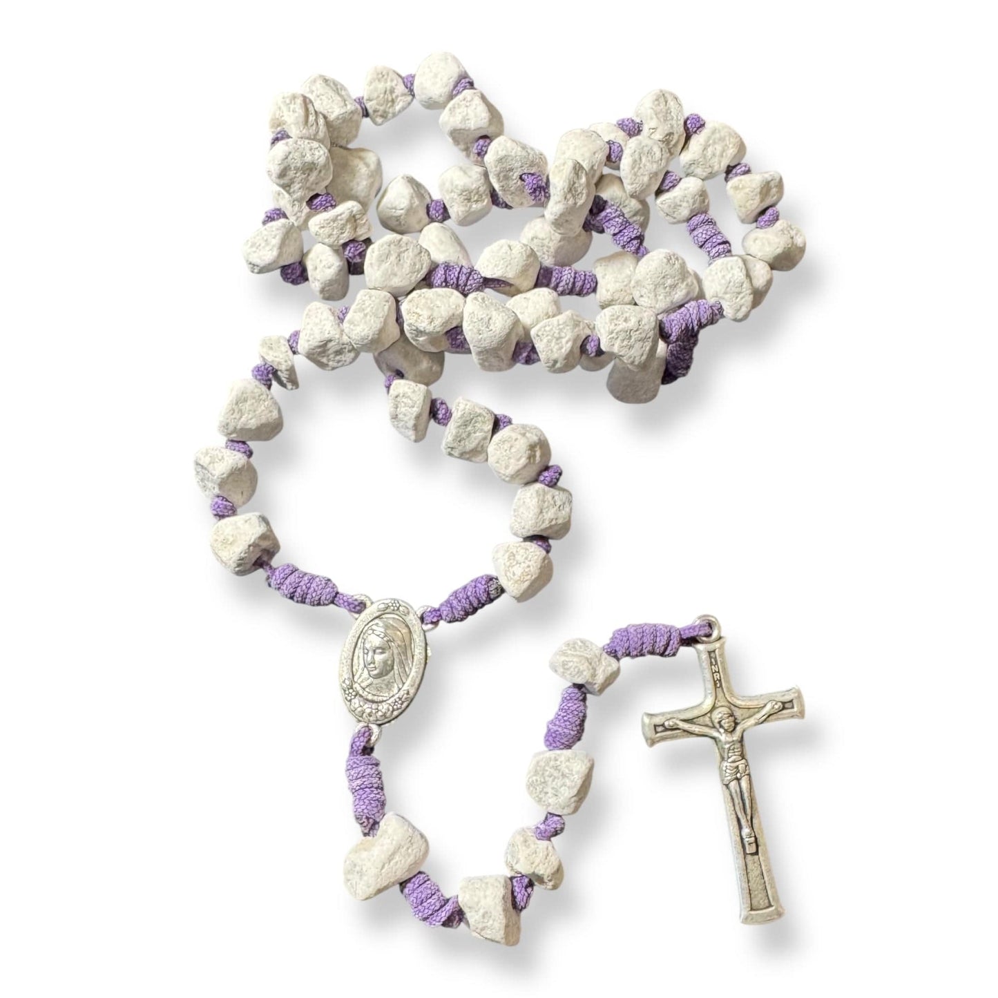 Rosary With Relic Rocks From the Holy Ground of Medjugorje - Blessed By Pope | Catholically