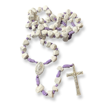 Rosary With Relic Rocks From the Holy Ground of Medjugorje - Blessed By Pope | Catholically