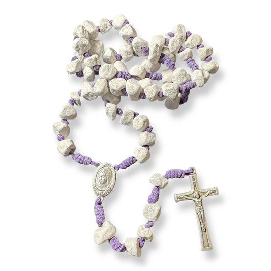 Rosary With Relic Rocks From the Holy Ground of Medjugorje - Blessed By Pope | Catholically