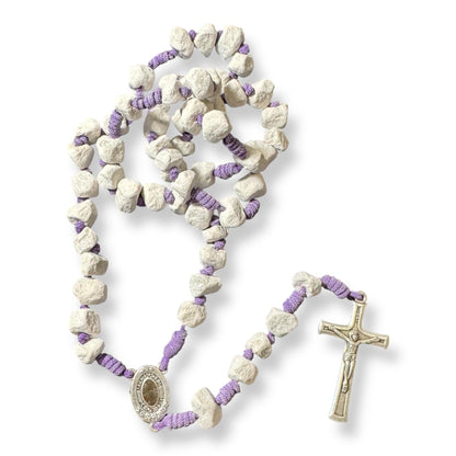 Rosary With Relic Rocks From the Holy Ground of Medjugorje - Blessed By Pope | Catholically
