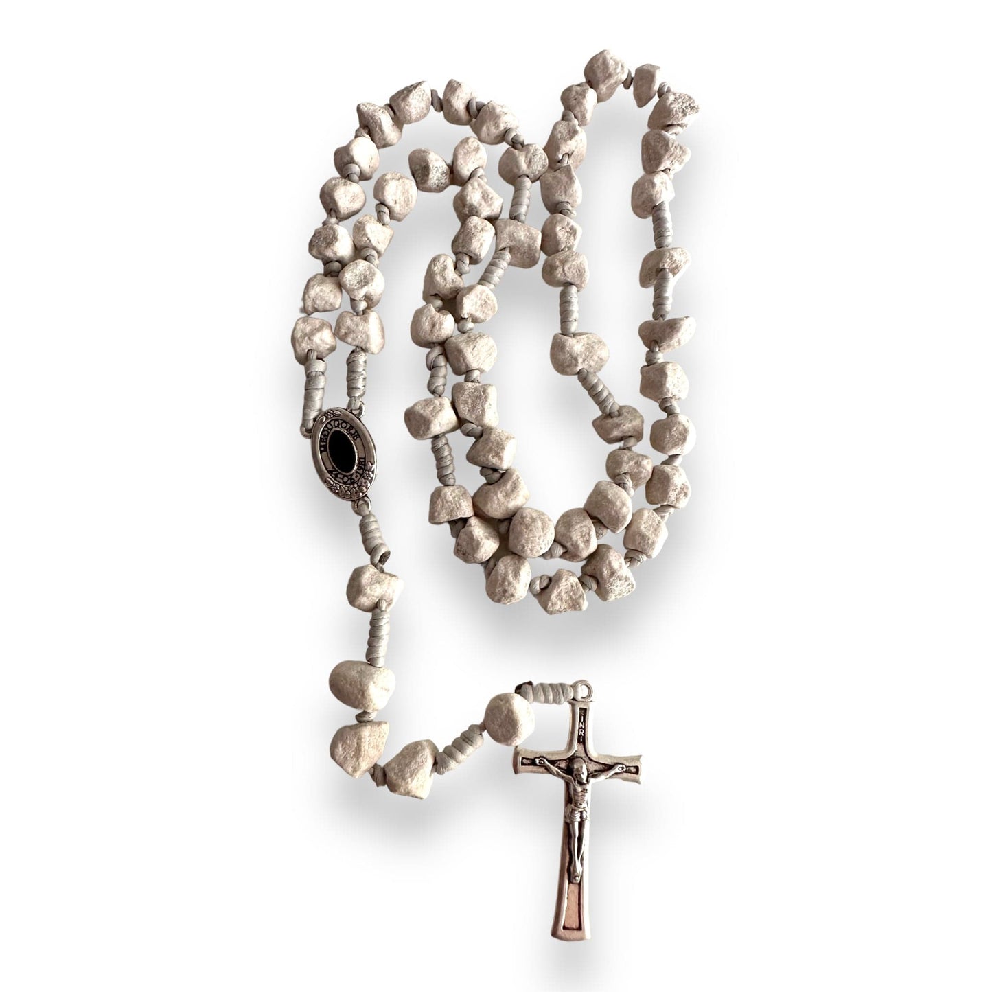 Rosary With Relic Rocks From The Holy Ground of Medjugorje - Blessed By Pope | Catholically