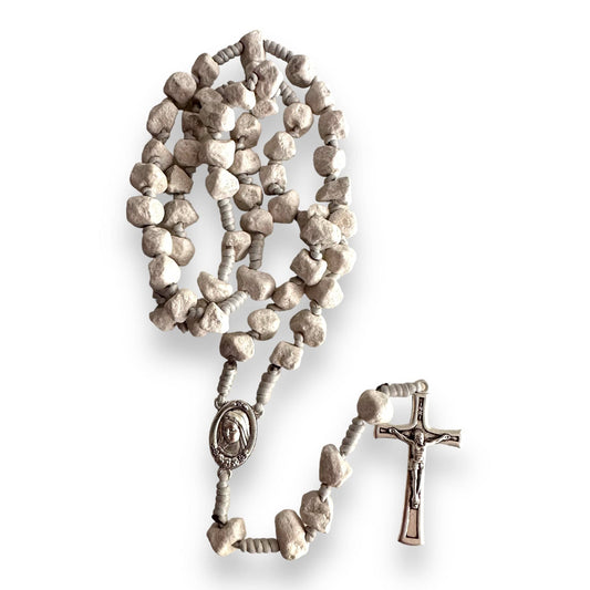 Rosary With Relic Rocks From The Holy Ground of Medjugorje - Blessed By Pope | Catholically