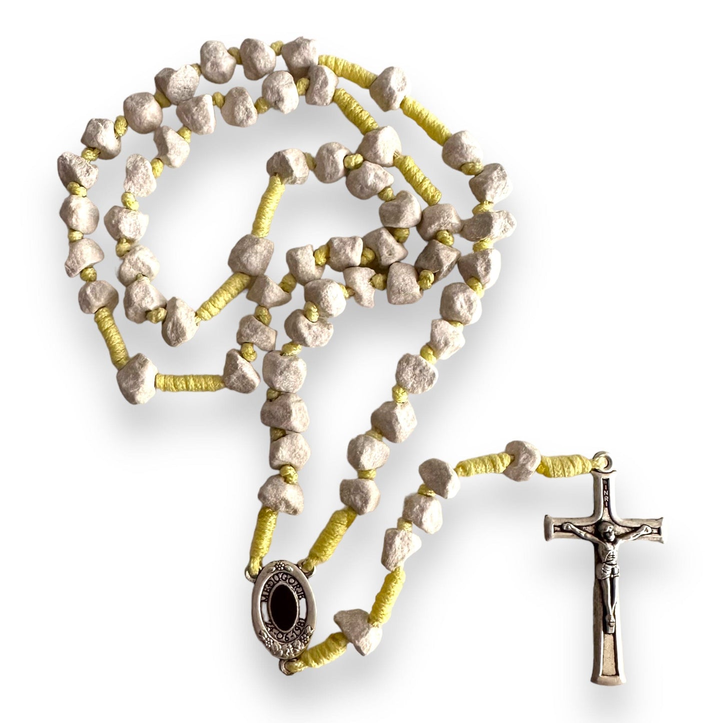 Rosary with Relic Rocks from The Holy Ground of Medjugorje - Blessed By Pope | Catholically