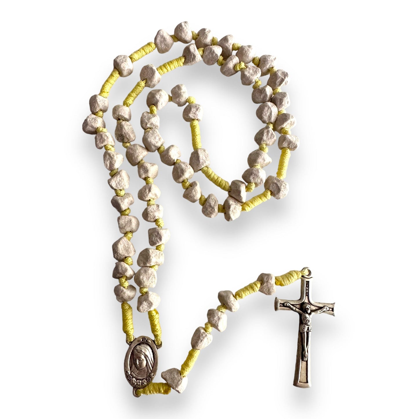 Rosary with Relic Rocks from The Holy Ground of Medjugorje - Blessed By Pope | Catholically