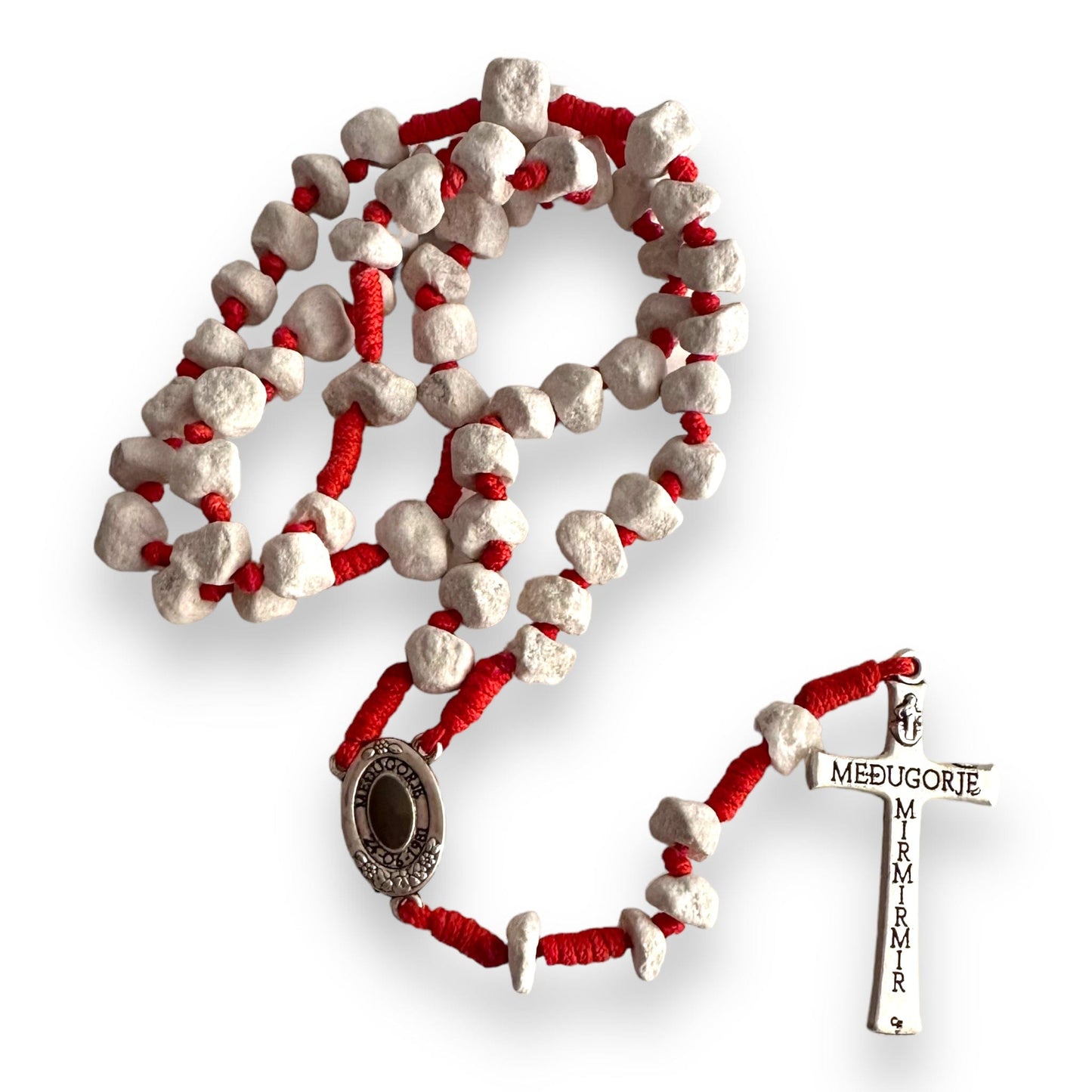 Rosary with Relic Rocks from The Holy Ground of Medjugorje - Blessed By Pope | Catholically