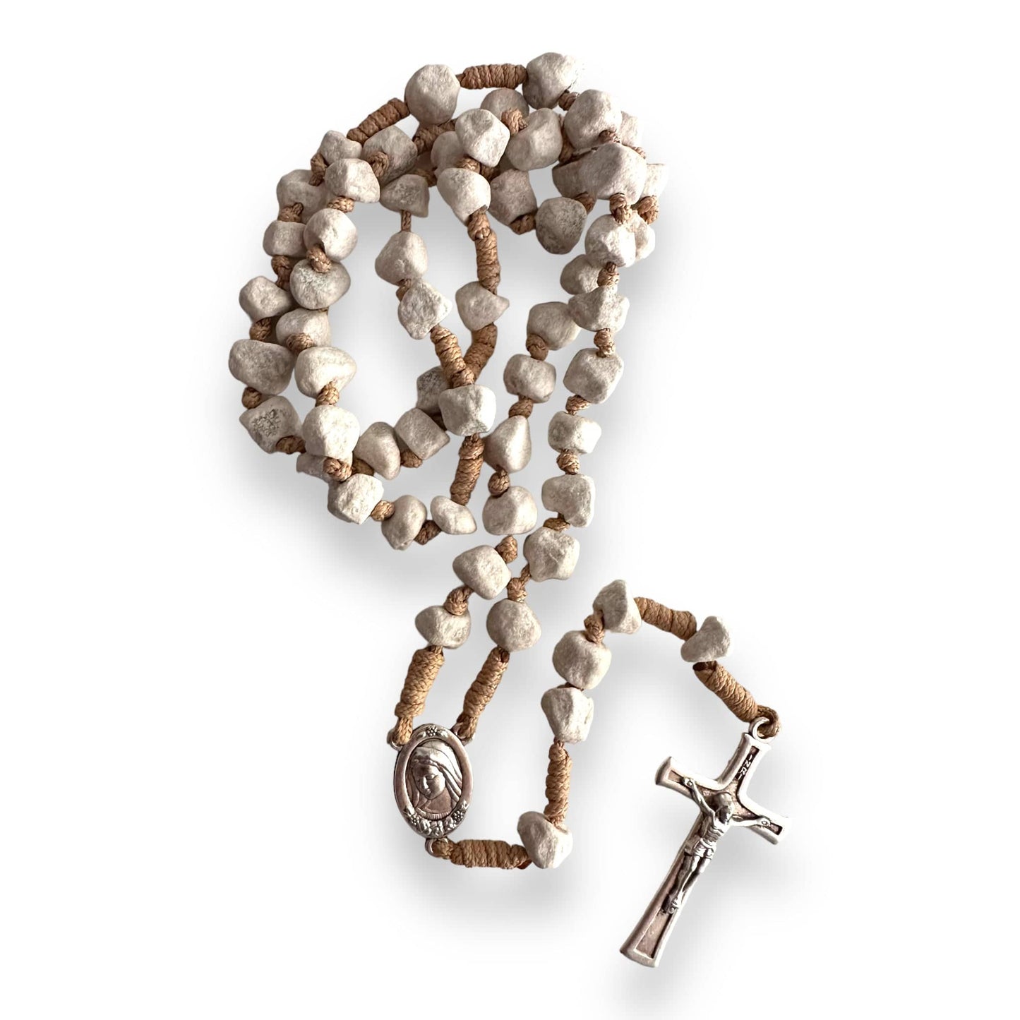 Rosary with Relic Rocks from The Holy Ground of Medjugorje - Blessed By Pope | Catholically