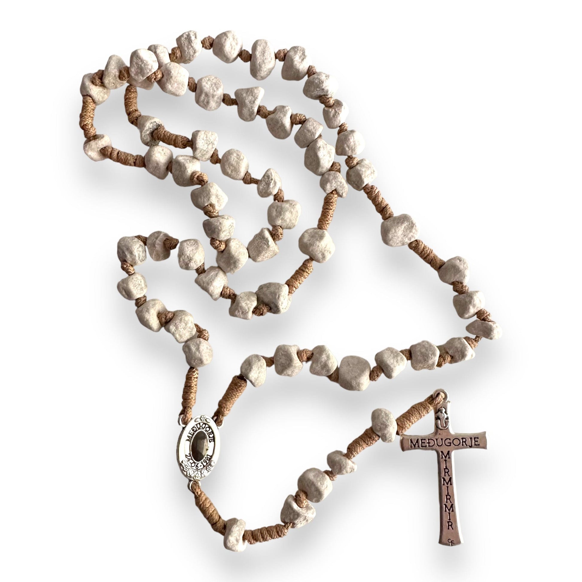 Rosary with Relic Rocks from The Holy Ground of Medjugorje - Blessed By Pope | Catholically
