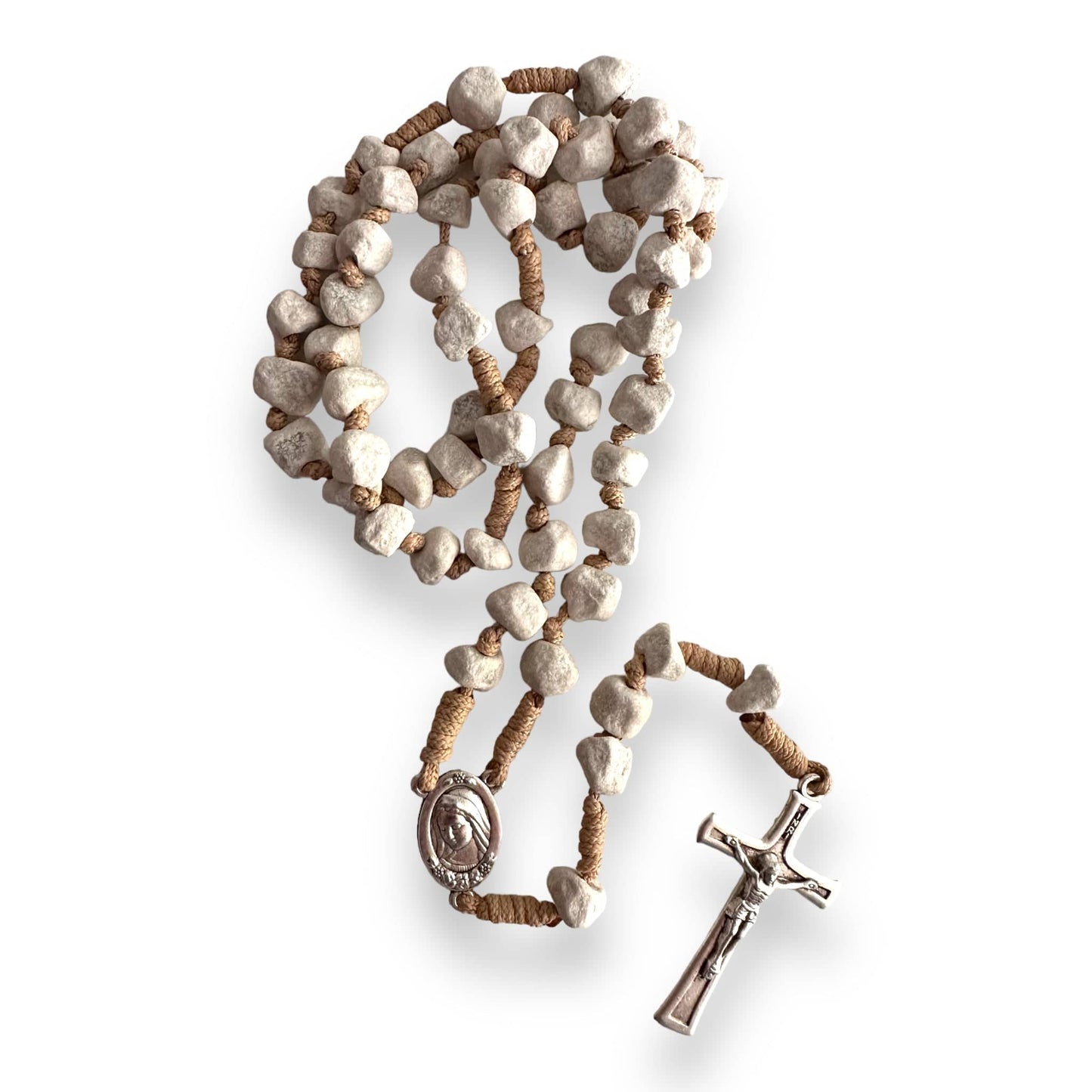 Rosary with Relic Rocks from The Holy Ground of Medjugorje - Blessed By Pope | Catholically