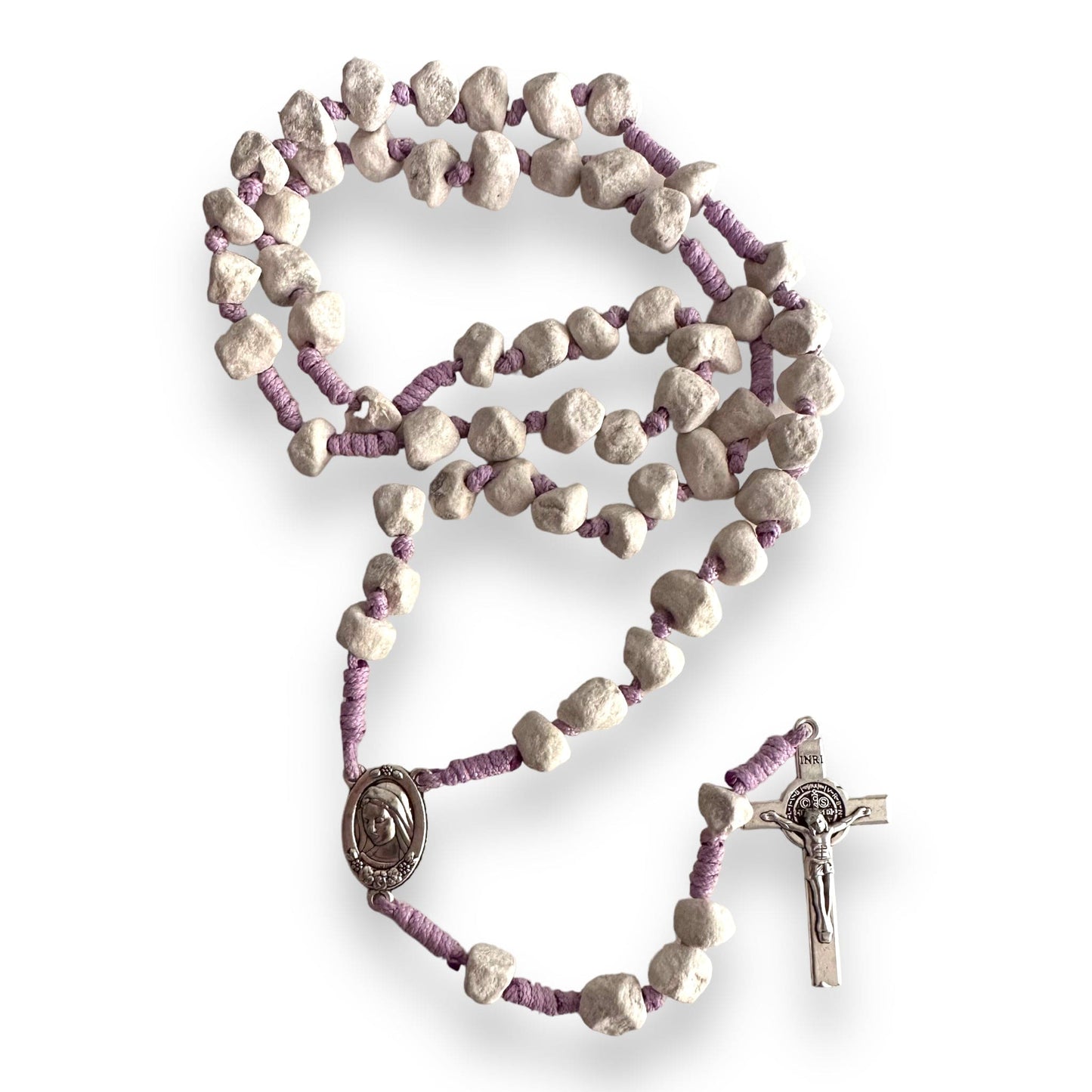 Rosary with Relic Rocks from The Holy Ground of Medjugorje - Blessed By Pope | Catholically