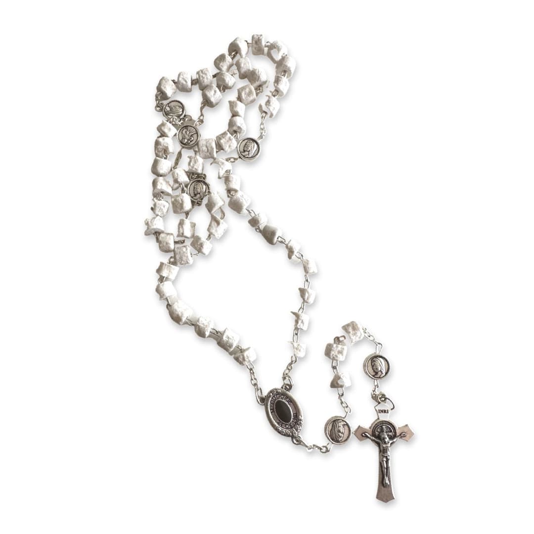 Rosary With Relic Rocks From the Holy Ground Of Medjugorje - Blessed By Pope | Catholically