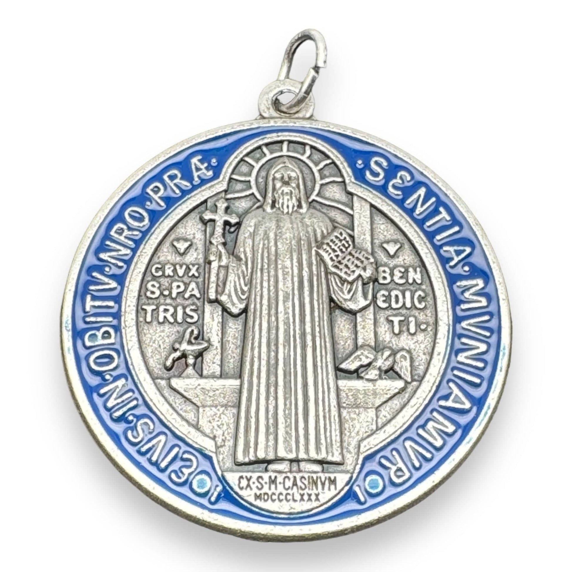 Saint Benedict 1" 1/2 Medal   Catholic Exorcism  Blessed By Pope | Catholically
