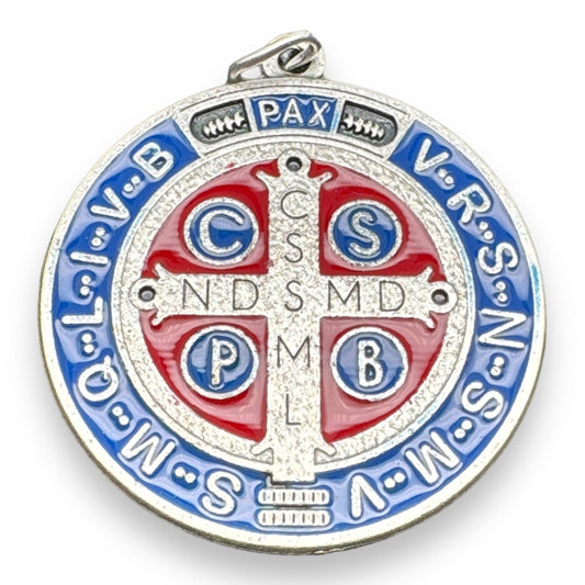 Saint Benedict 1" 1/2 Medal   Catholic Exorcism  Blessed By Pope | Catholically
