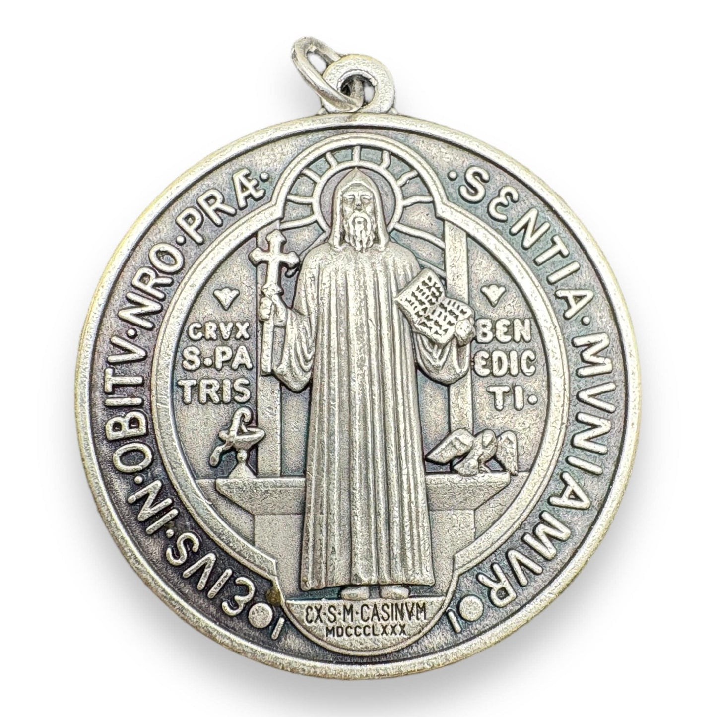 Saint Benedict 1" 1/2 Medal   Catholic Exorcism  Blessed By Pope | Catholically