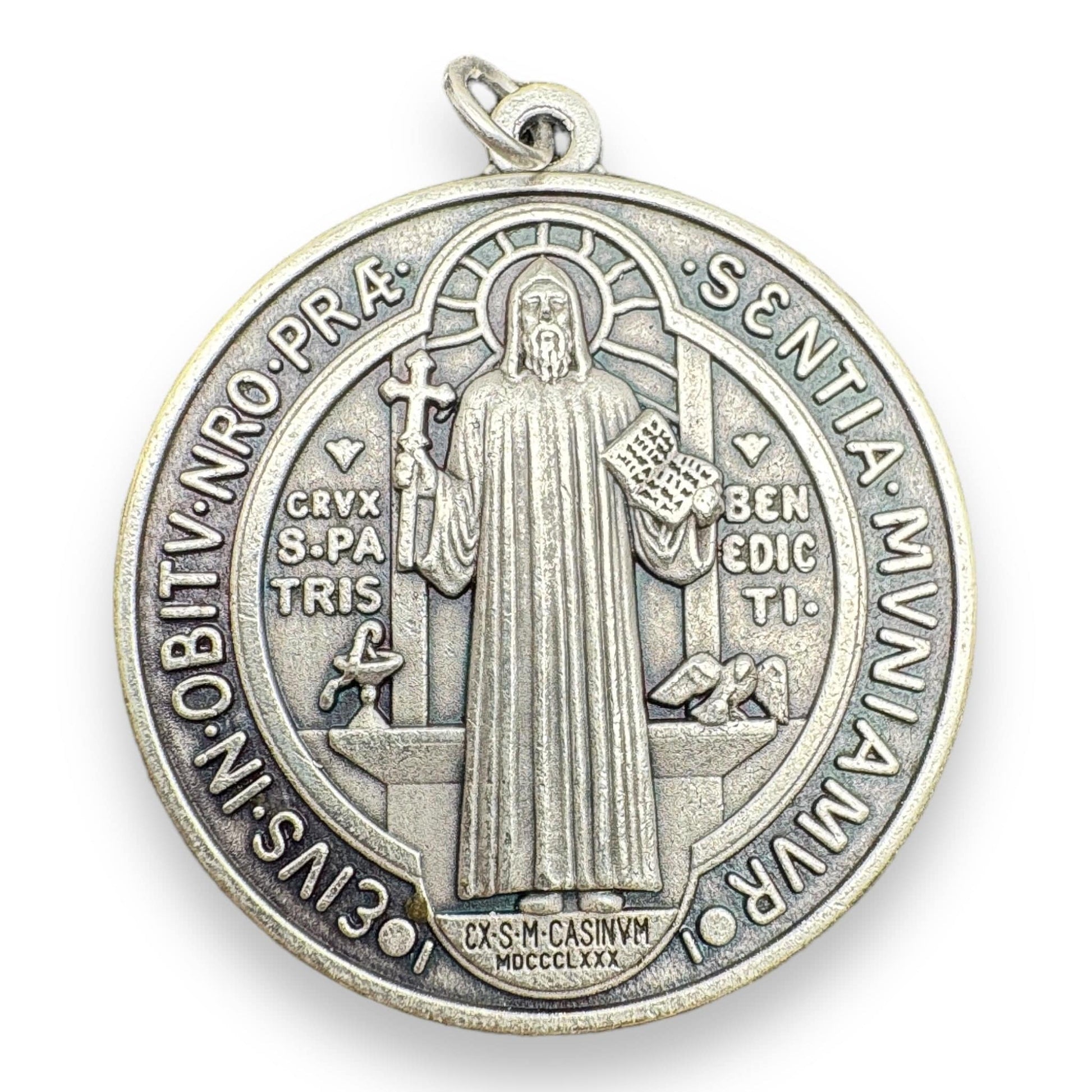 Saint Benedict 1" 1/2 Medal   Catholic Exorcism  Blessed By Pope | Catholically