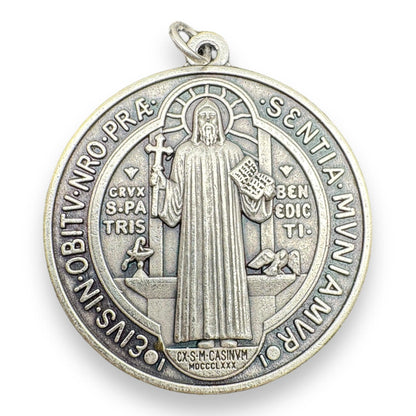 Saint Benedict 1" 1/2 Medal   Catholic Exorcism  Blessed By Pope | Catholically