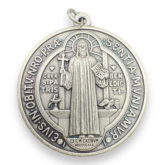 Saint Benedict 1" 1/2 Medal   Catholic Exorcism  Blessed By Pope | Catholically
