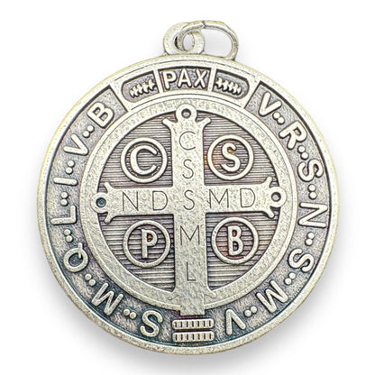 Saint Benedict 1" 1/2 Medal   Catholic Exorcism  Blessed By Pope | Catholically