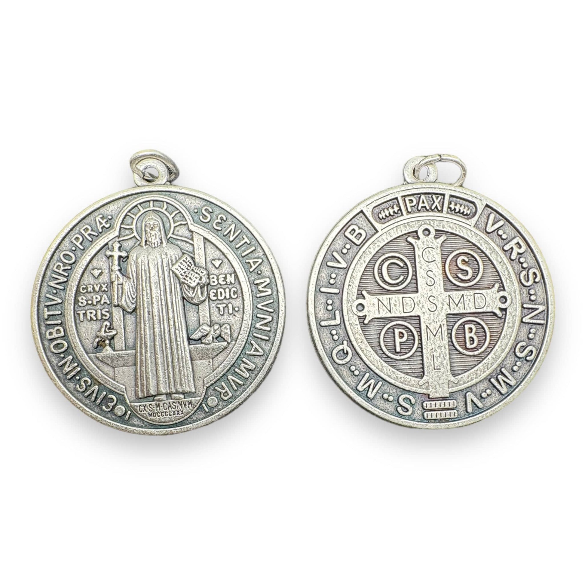Saint Benedict 1" 1/2 Medal   Catholic Exorcism  Blessed By Pope | Catholically