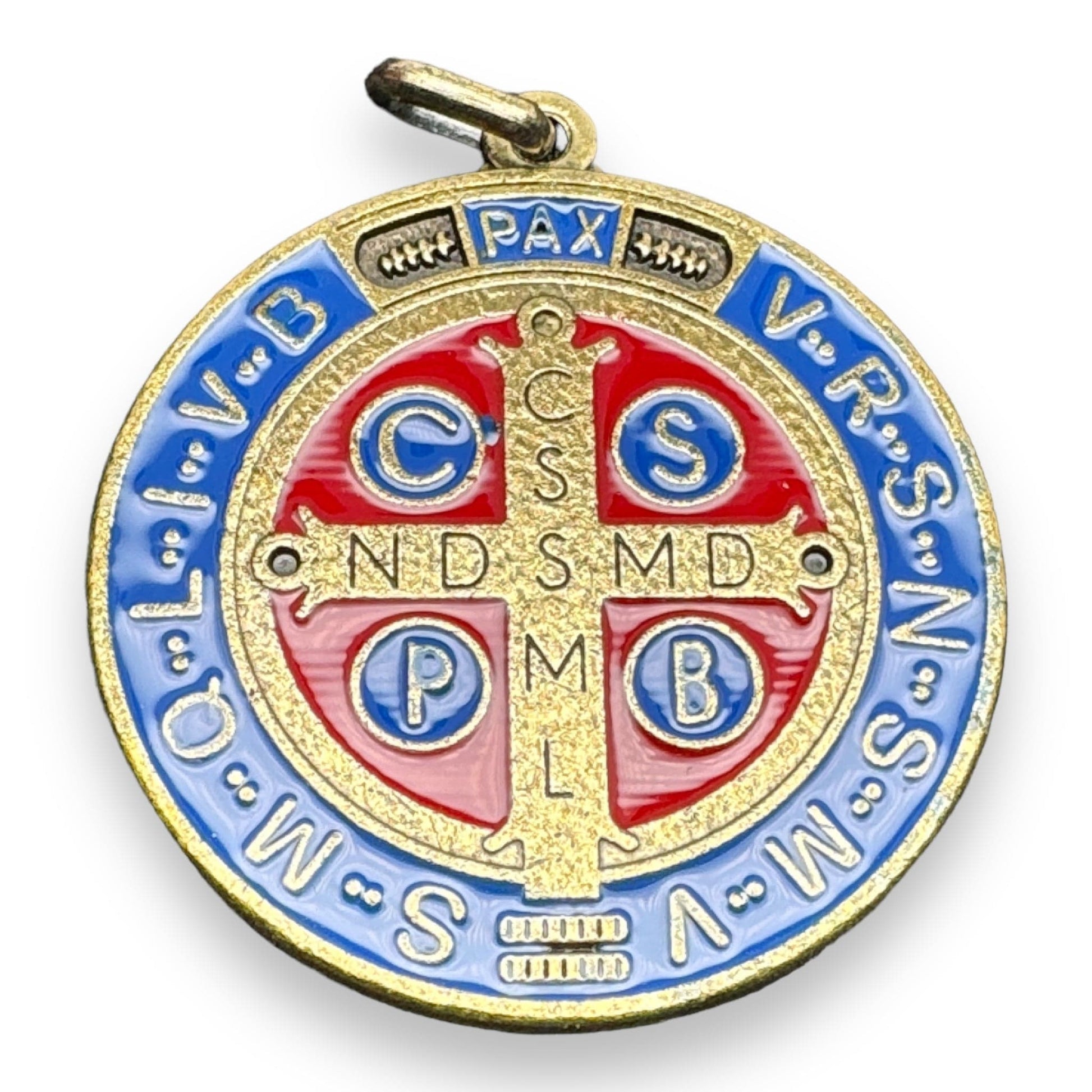 Saint Benedict 1" 1/2 medal - Exorcism - Medalla de San Benito - Blessed By Pope | Catholically