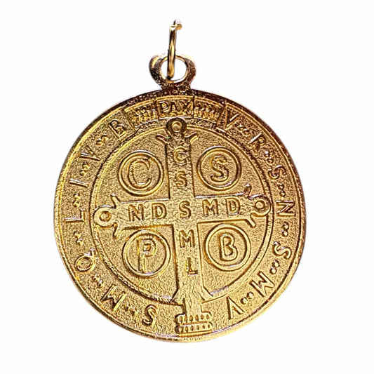 Saint Benedict 1" 3/4 Medal Exorcism Medalla De San Benito Blessed By Pope | Catholically