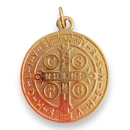 Saint Benedict 1" 3/4 Medal Exorcism Medalla De San Benito Blessed By Pope | Catholically