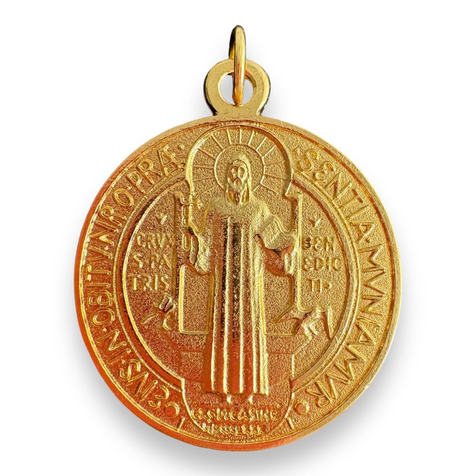 Saint Benedict 1" 3/4 Medal Exorcism Medalla De San Benito Blessed By Pope | Catholically