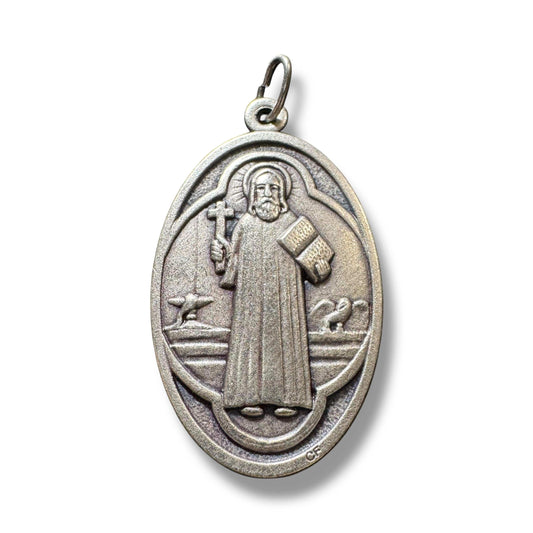 Saint Benedict Huge 1.75" Medal   Catholic Exorcism  Blessed By Pope | Catholically