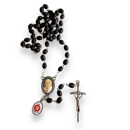 Saint JPII - St.John Paul II  - Canonization Rosary + Relic Medal | Catholically